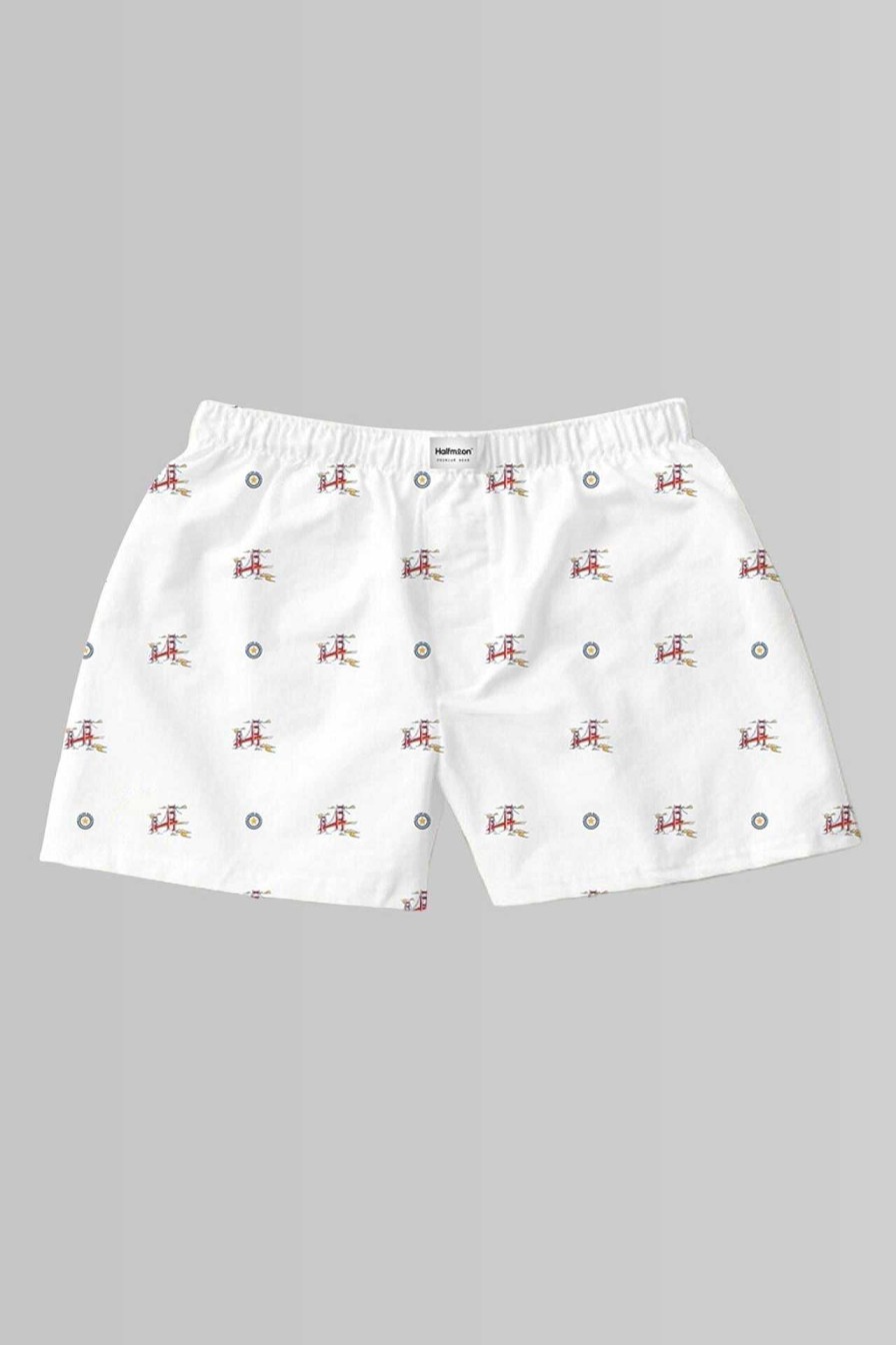 Peculiar Halfmoon | Cotton Boxer " London Wt"