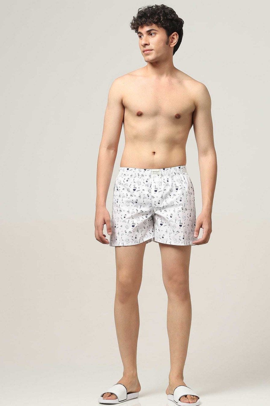 Peculiar Halfmoon | Cotton Boxer "Coffee"