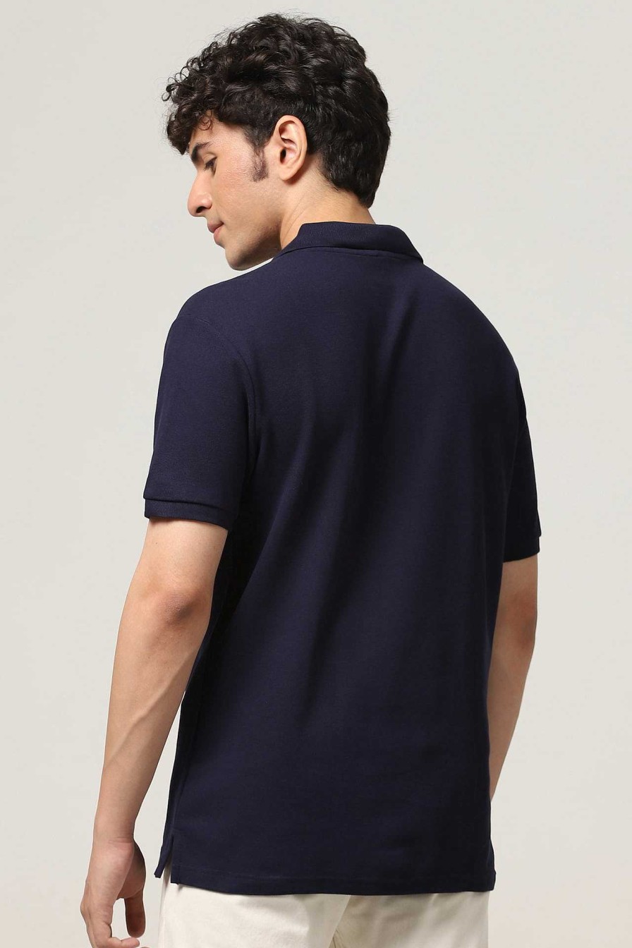 Peculiar Halfmoon | Classic Navy Polo