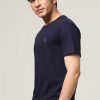 Peculiar Halfmoon | Navy Solid T-Shirt