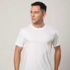 Top Wear Halfmoon | White Solid T-Shirt