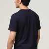 Admired Halfmoon | Navy Solid T-Shirt