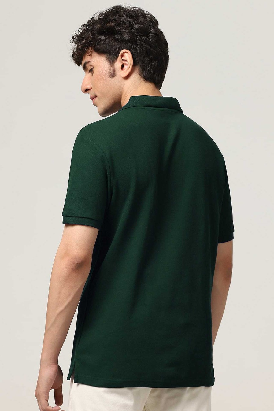 Peculiar Halfmoon | Classic Green Polo