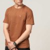 Peculiar Halfmoon | Brown Solid T-Shirt