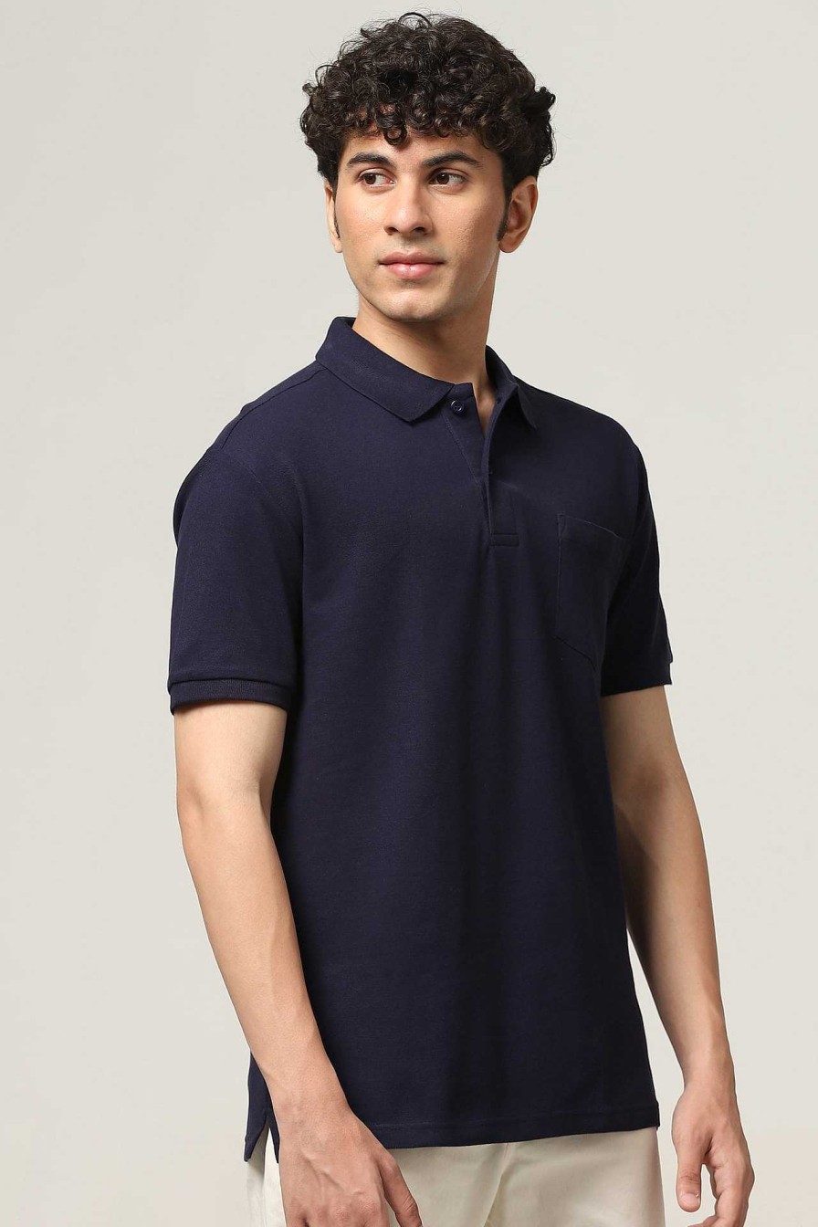 Admired Halfmoon | Classic Navy Polo