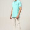 Top Wear Halfmoon | Knitted Mint Polo