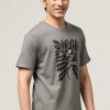 Admired Halfmoon | Grey Printed T-Shirt