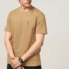 Admired Halfmoon | Beige Solid T-Shirt