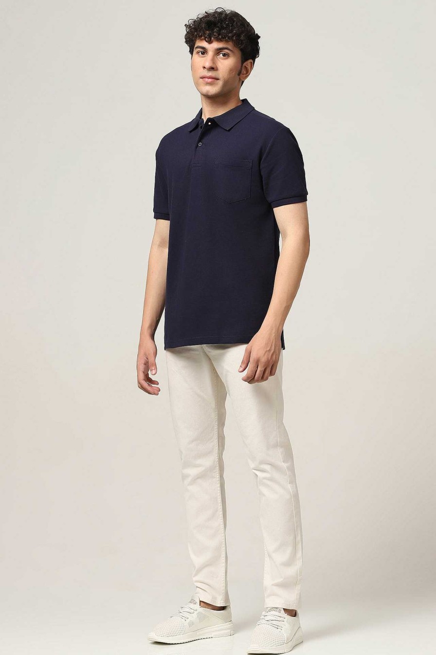 Peculiar Halfmoon | Classic Navy Polo