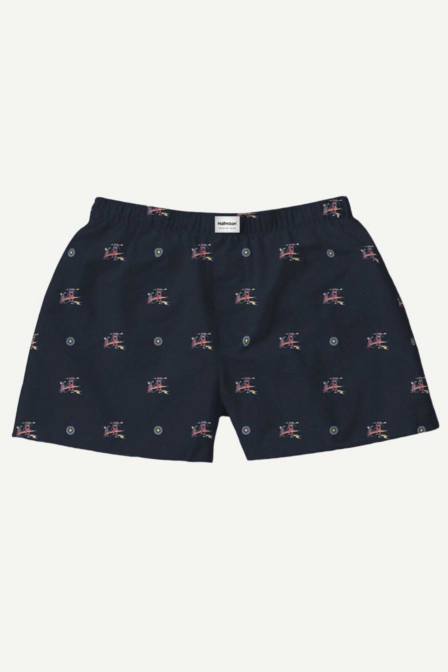 Premium Halfmoon | Cotton Boxer "London Blue"