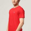 Peculiar Halfmoon | Red Solid T-Shirt