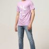 Premium Halfmoon | Lavender Printed T-Shirt