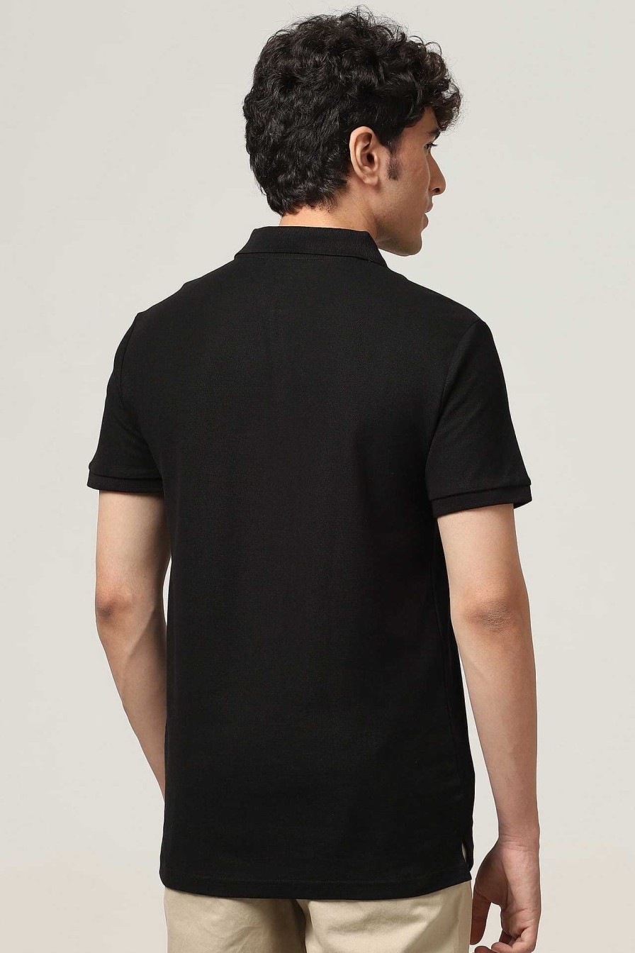 Peculiar Halfmoon | Classic Black Polo