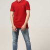 Top Wear Halfmoon | Knitted Red Polo