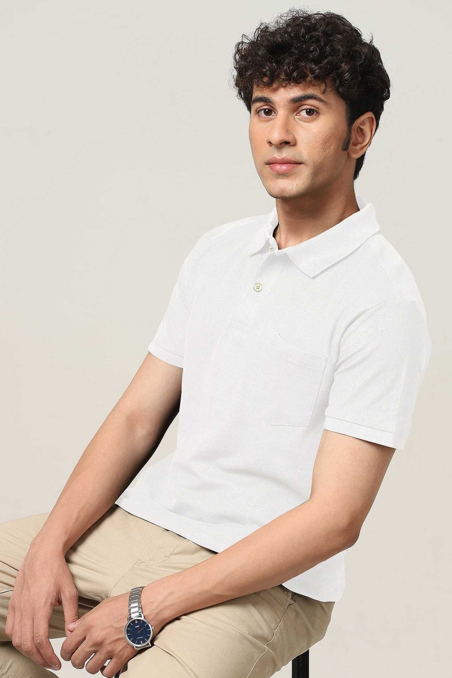 Top Wear Halfmoon | Classic White Polo