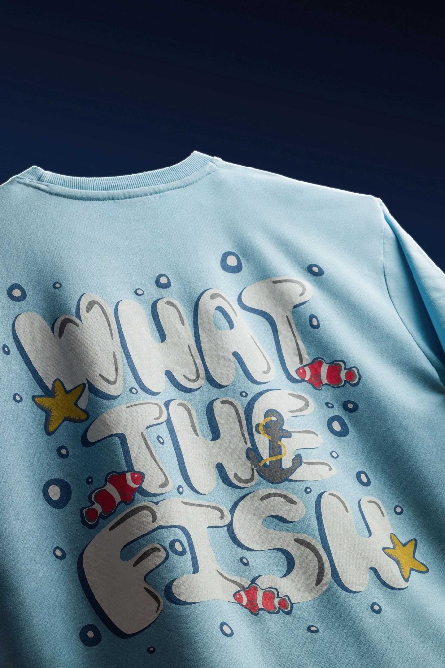 Top Wear Halfmoon | What The Fish Oversize T-Shirt (Unisex)