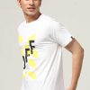 Top Wear Halfmoon | White Printed T-Shirt