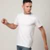 Admired Halfmoon | White Solid T-Shirt