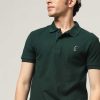 Admired Halfmoon | Knitted Green Polo