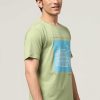 Top Wear Halfmoon | Sage Gn Printed T-Shirt