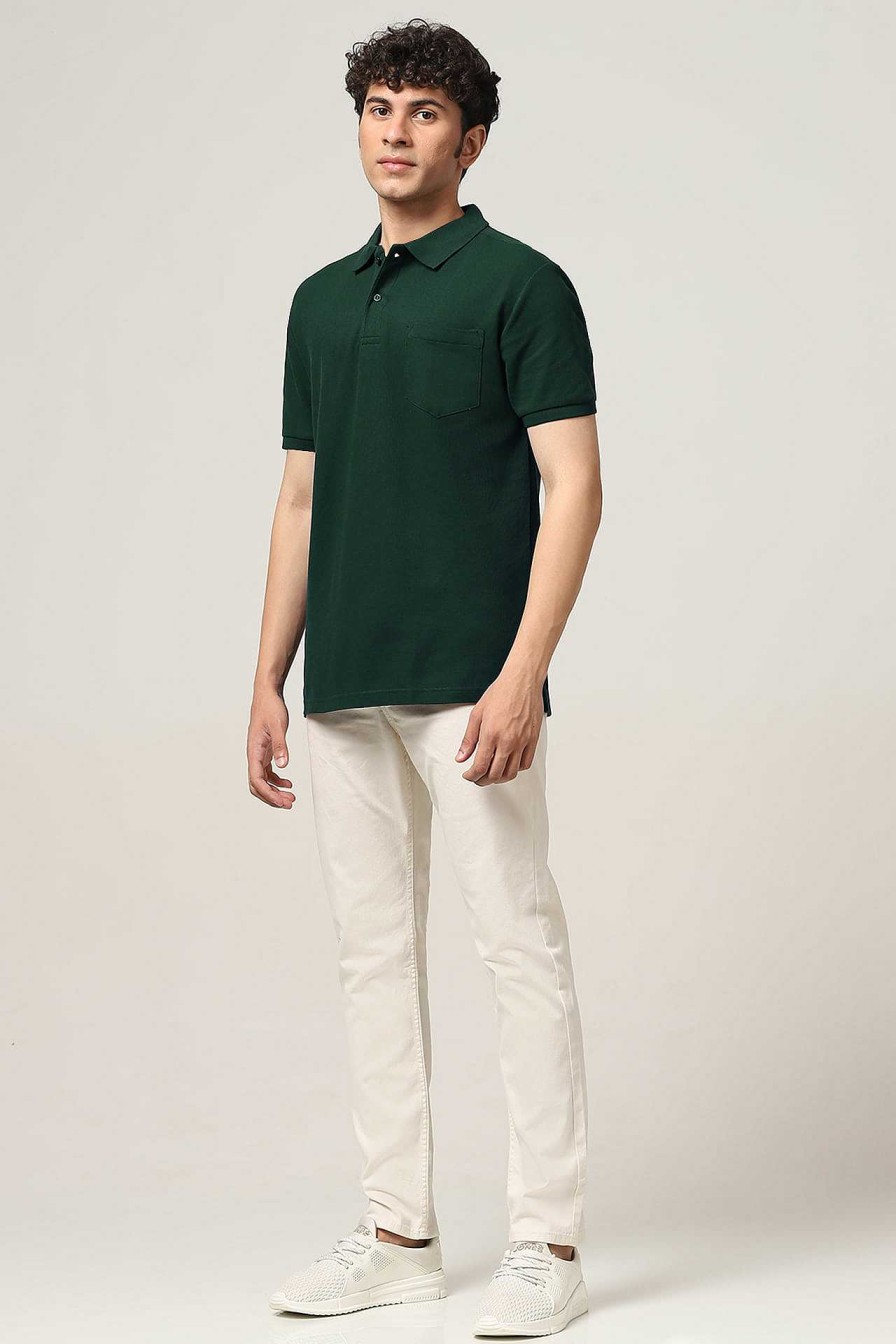 Top Wear Halfmoon | Classic Green Polo