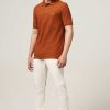 Admired Halfmoon | Knitted Rust Polo