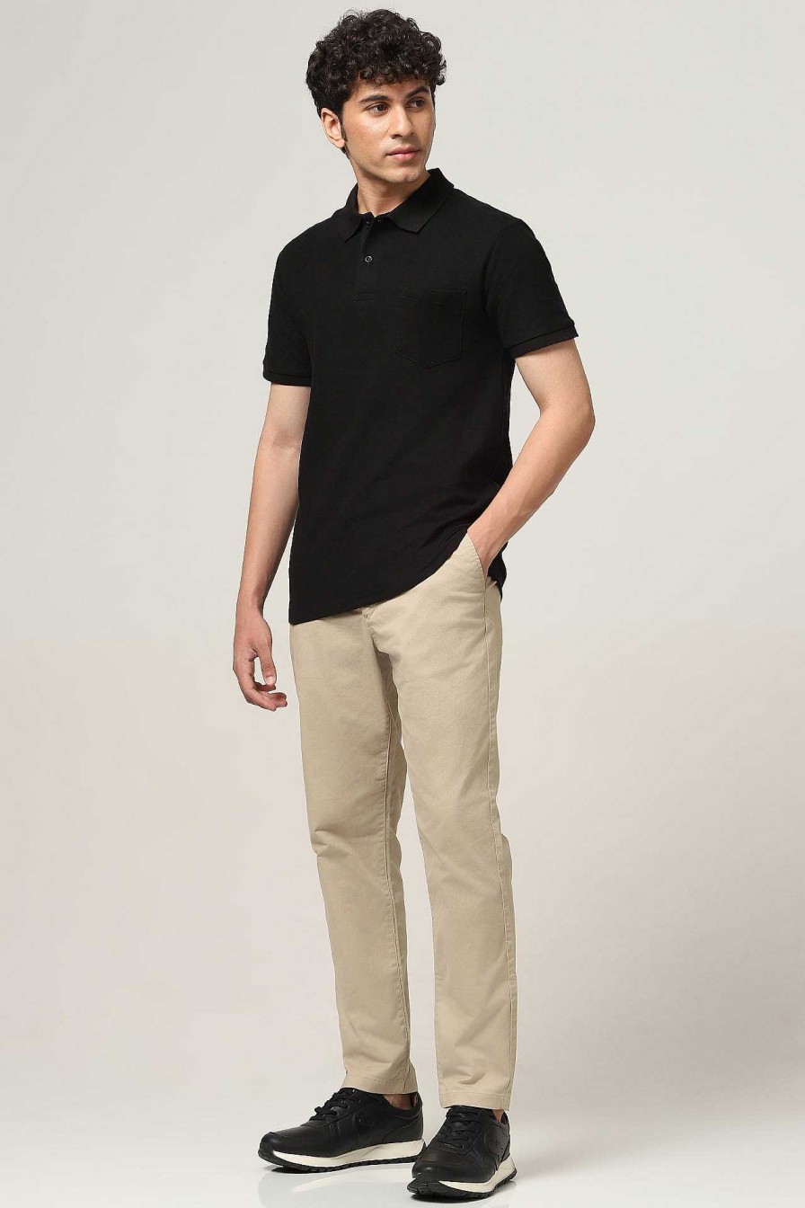 Top Wear Halfmoon | Classic Black Polo