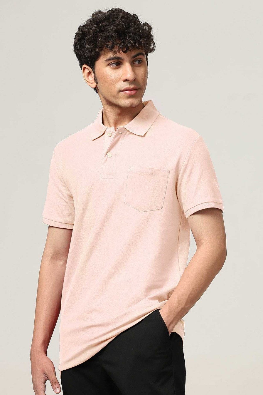 Top Wear Halfmoon | Classic Peach Polo