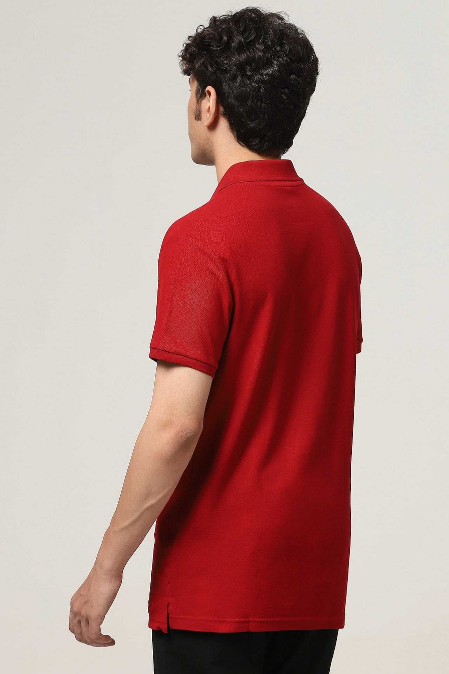 Admired Halfmoon | Classic Red Polo