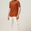 Peculiar Halfmoon | Knitted Rust Polo